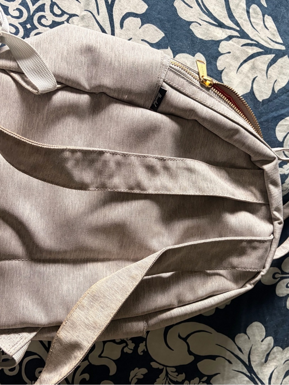 Herschel Supply Co. Small Gray Backpack with Front Zip Pocket - Picture 3 of 5